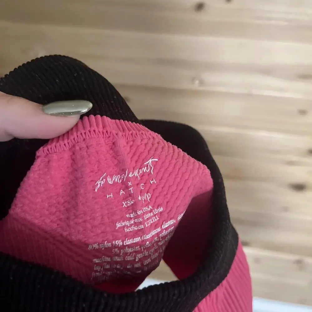 Free People Pink And Black